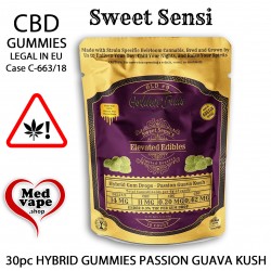 HYBRID GUMMIES PASSION GUAVA 10PC 14mg. - SWEET SENSI CBD THC WEED SWEET SENSI